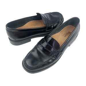Bass Weejuns Katherine ll Black Slip On Penny Loafers Size 9.5M